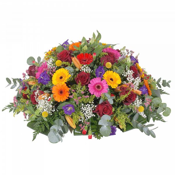 Rouwarrangement Kleurrijk
