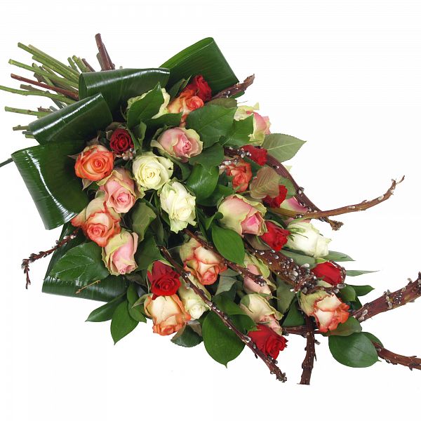Rouwboeket Rozen